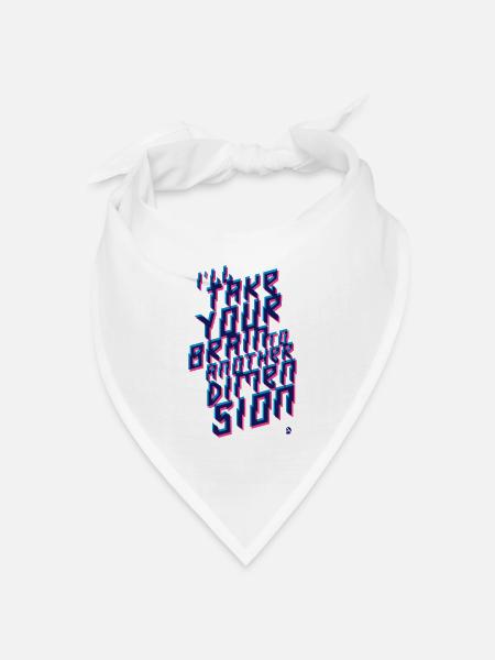 AD Out of space - Bandana Dreieckstuch - Weiß