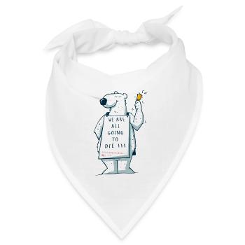 Bärensandwich - Bandana Dreieckstuch - Weiß - Vorne