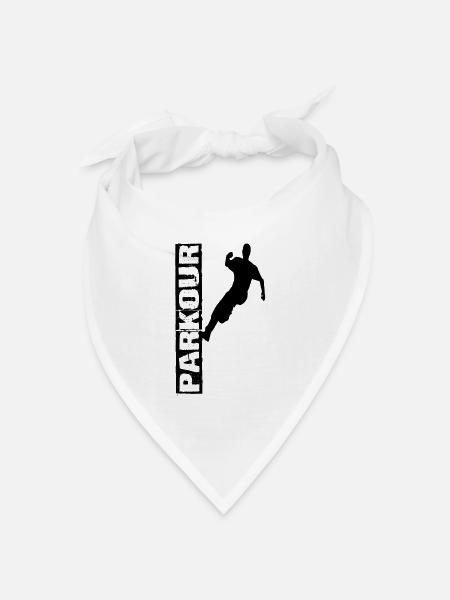 Parkour - Bandana Dreieckstuch - Weiß