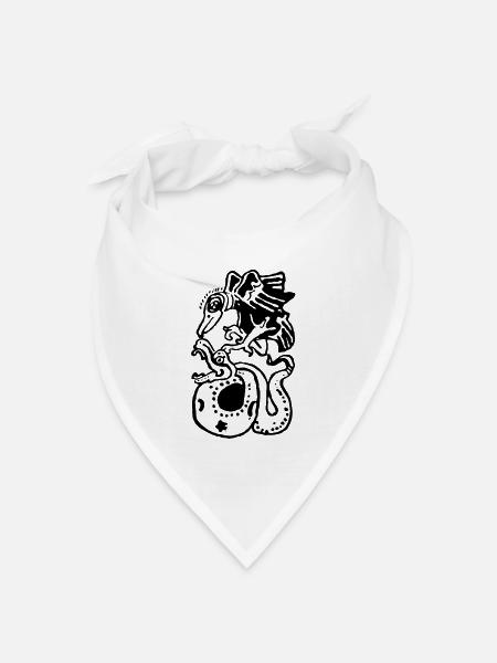 Inka Kultur, Lateinamerika - Bandana Dreieckstuch - Weiß