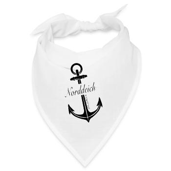 Norddeich - Bandana Dreieckstuch - Weiß - Vorne