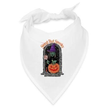 Süß, aber gruselig - Bandana Dreieckstuch - Weiß - Vorne