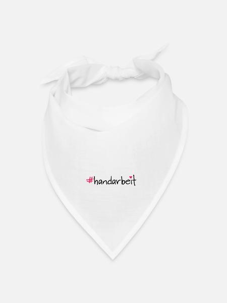 #handarbeit - Bandana Dreieckstuch - Weiß