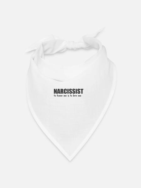 Narcissist - Bandana Dreieckstuch - Weiß