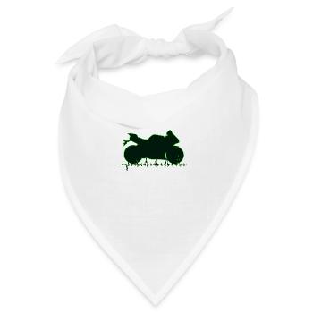 R1cardiogramma01 - Bandana Dreieckstuch - Weiß - Vorne