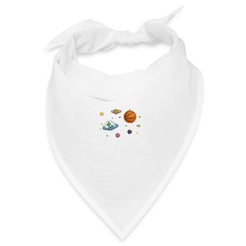 Bb Alien - Bandana Dreieckstuch - Weiß - Vorne