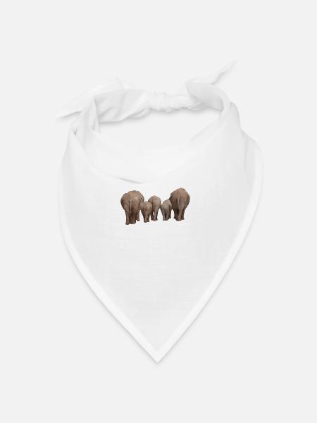 elef77 - Bandana Dreieckstuch - Weiß