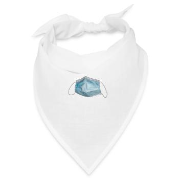 Operationsmaske - Bandana Dreieckstuch - Weiß - Vorne