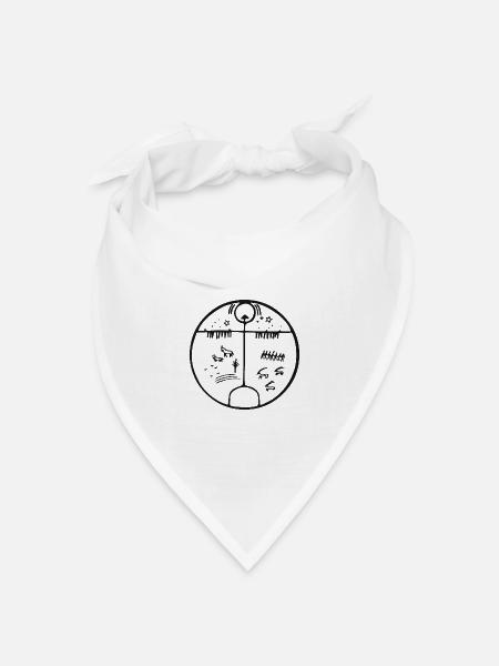 kamdavulu tengei - Bandana Dreieckstuch - Weiß