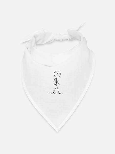 wandern wanderer - Bandana Dreieckstuch - Weiß