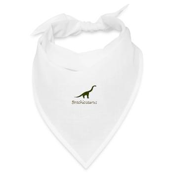 Brachiosaurus - Bandana Dreieckstuch - Weiß - Vorne
