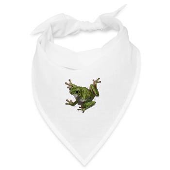 Weißer Laubfrosch - Bandana Dreieckstuch - Weiß - Vorne