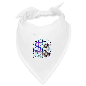 For me $ - Club WoW - Bandana Dreieckstuch - Weiß - Vorne