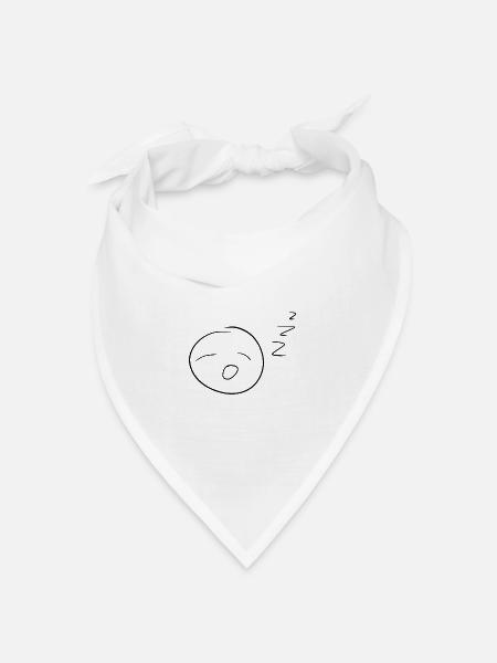 Langeweile langweilig - Bandana Dreieckstuch - Weiß