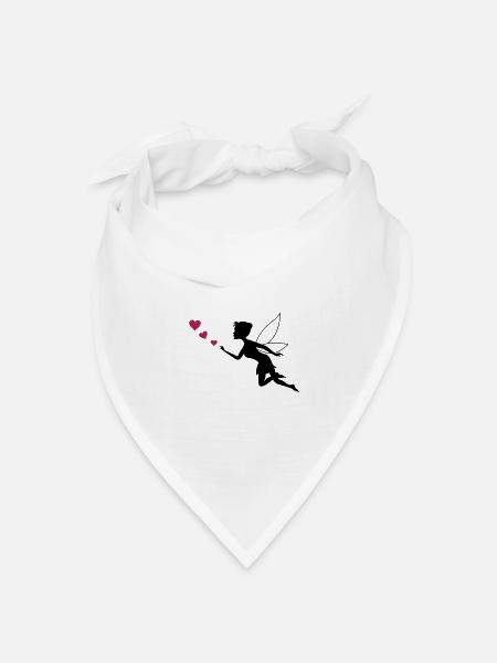 fee herzen - Bandana Dreieckstuch - Weiß