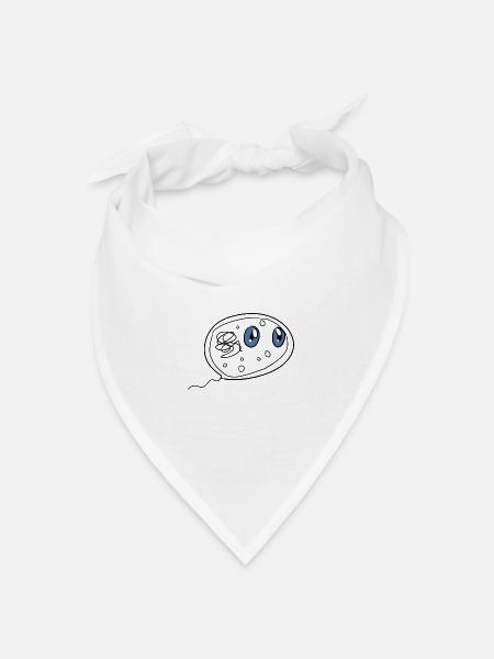 bakterium biologie - Bandana Dreieckstuch - Weiß