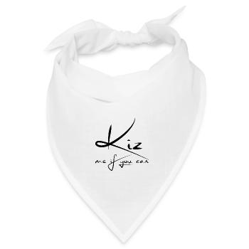 Kizomba Kiz me if you can Urban Afro Reggaeton SBK - Bandana Dreieckstuch - Weiß - Vorne