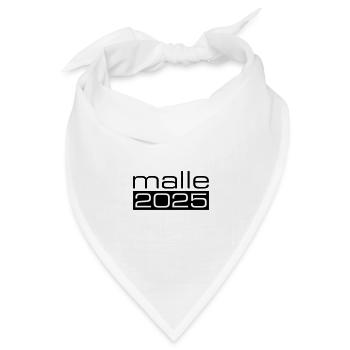 Malle 2025 - Bandana Dreieckstuch - Weiß - Vorne
