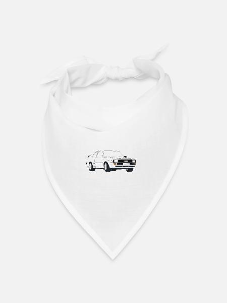 Urquattro Transparent - Bandana Dreieckstuch - Weiß