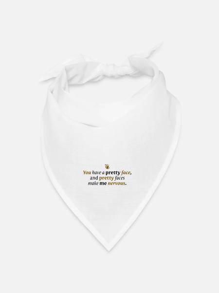 You have a pretty face - Bandana Dreieckstuch - Weiß