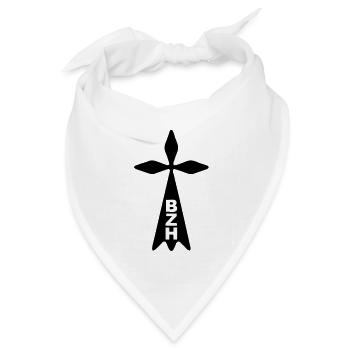 breizh Hermelin - Bandana Dreieckstuch - Weiß - Vorne