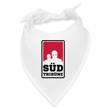 Süd Tribüne - Bandana Dreieckstuch - Weiß - Vorne