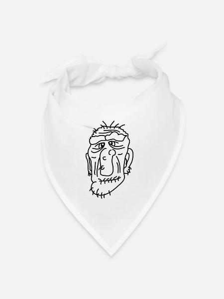 Old Man - Bandana Dreieckstuch - Weiß