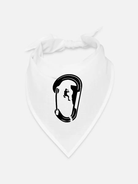 Bouldern Klettern Climbing - Bandana Dreieckstuch - Weiß