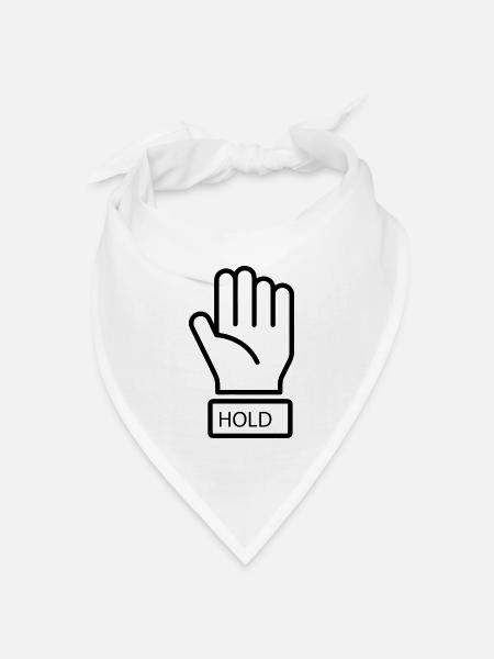 Bitcoin Trading Crypto Aktien - Bandana Dreieckstuch - Weiß
