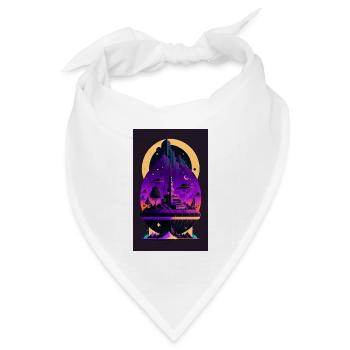 ORIGINALE KUNST - Bandana Dreieckstuch - Weiß - Vorne