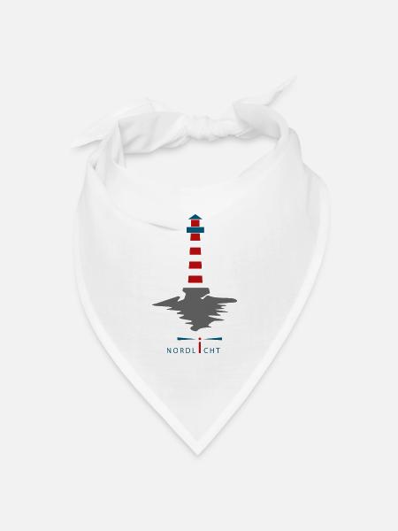 Nordlicht - Bandana Dreieckstuch - Weiß
