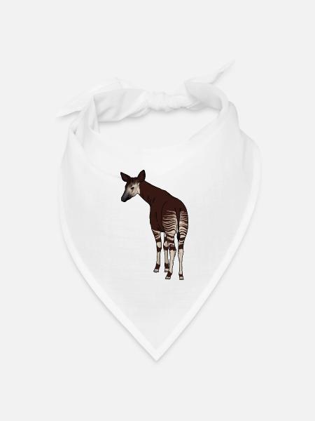 Okapi - Bandana Dreieckstuch - Weiß