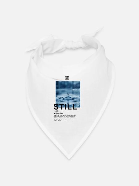 Still Water - Bandana Dreieckstuch - Weiß