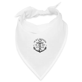 Ich bin nicht stur, ich bin nur sehr entschlossen. - Bandana Dreieckstuch - Weiß - Vorne
