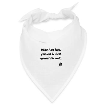 Ich bin der Erste, der sie will. Radiohead - Bandana Dreieckstuch - Weiß - Vorne