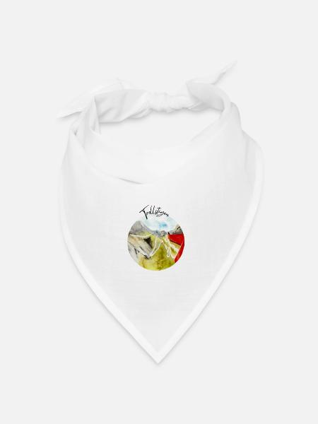 Trollstigen Norwegen - Bandana Dreieckstuch - Weiß