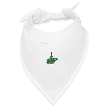 Zimmerpflanze - Bandana Dreieckstuch - Weiß - Vorne