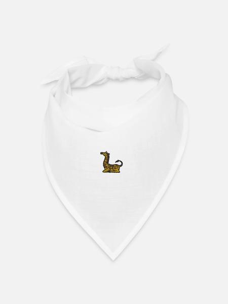 Giraffe - Bandana Dreieckstuch - Weiß