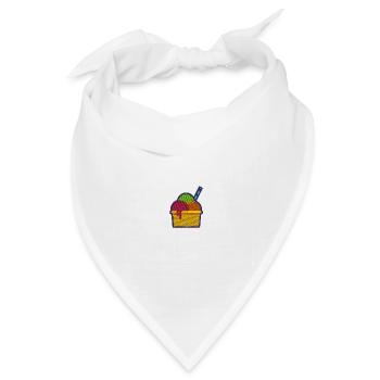 Eis - Bandana Dreieckstuch - Weiß - Vorne