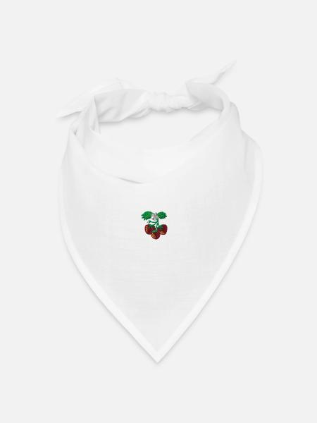 Strawberry - Bandana Dreieckstuch - Weiß