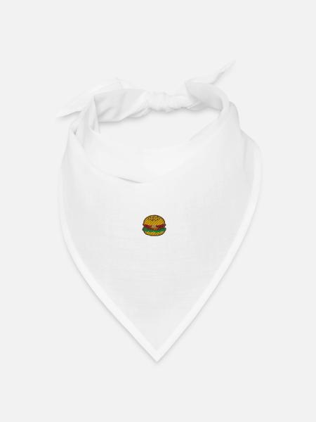 Burger 1 - Bandana Dreieckstuch - Weiß