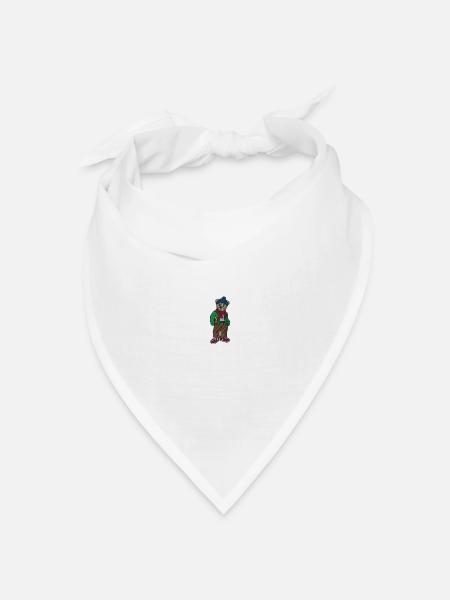 Teddybär 7 - Bandana Dreieckstuch - Weiß