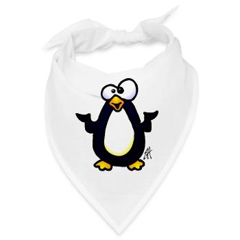 Pinguin - Bandana - Weiß - Vorne