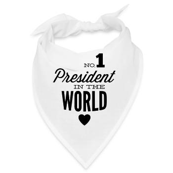 Bester Präsident der Welt - Bandana - Weiß - Vorne