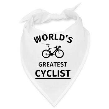 World's Greatest Cyclist - Bandana - Weiß - Vorne