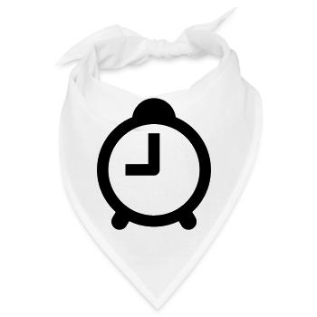 Uhr - Bandana - Weiß - Vorne