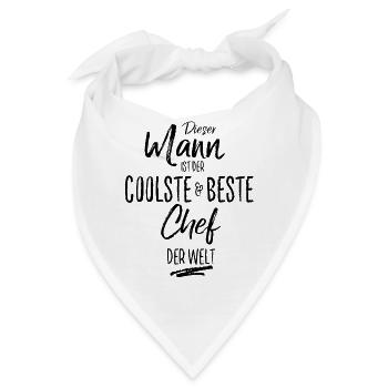 chef der Beste (s) - Bandana - Weiß - Vorne