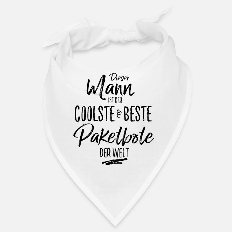 paketbote der Beste (s) - Bandana - Weiß