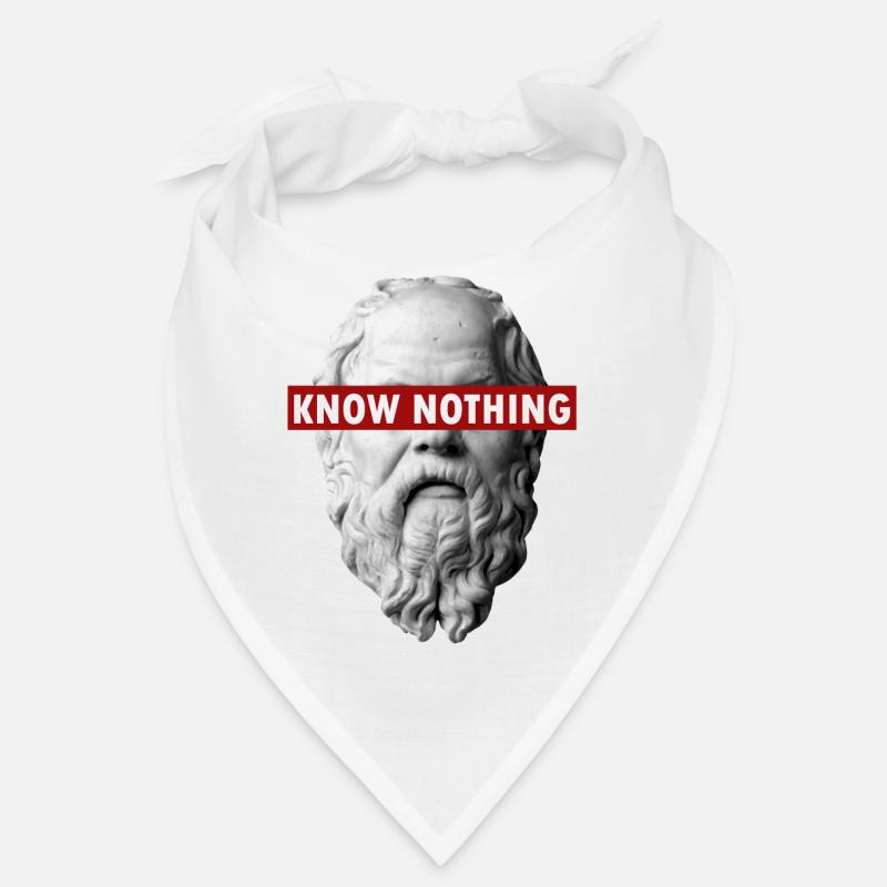 KNOW NOTHING SOCRATES Bandana