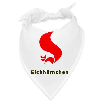 Das Waldbrand Eichhörnchen aus der DDR - Bandana - Weiß - Vorne